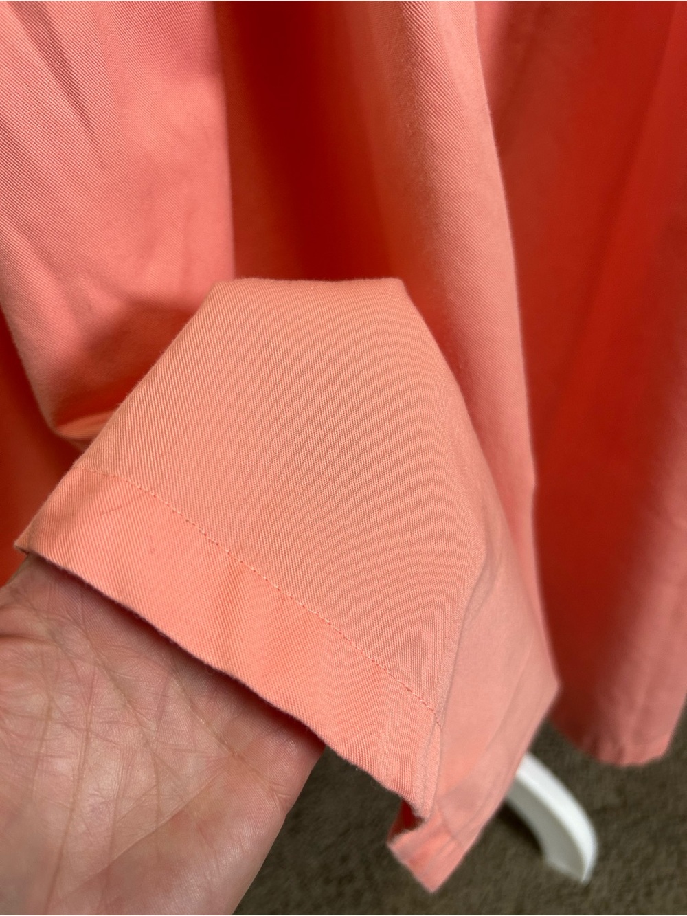Vintage Silvercord Coral Button-Front Maxi Skirt w pockets Cottagecore - Picture 7 of 8